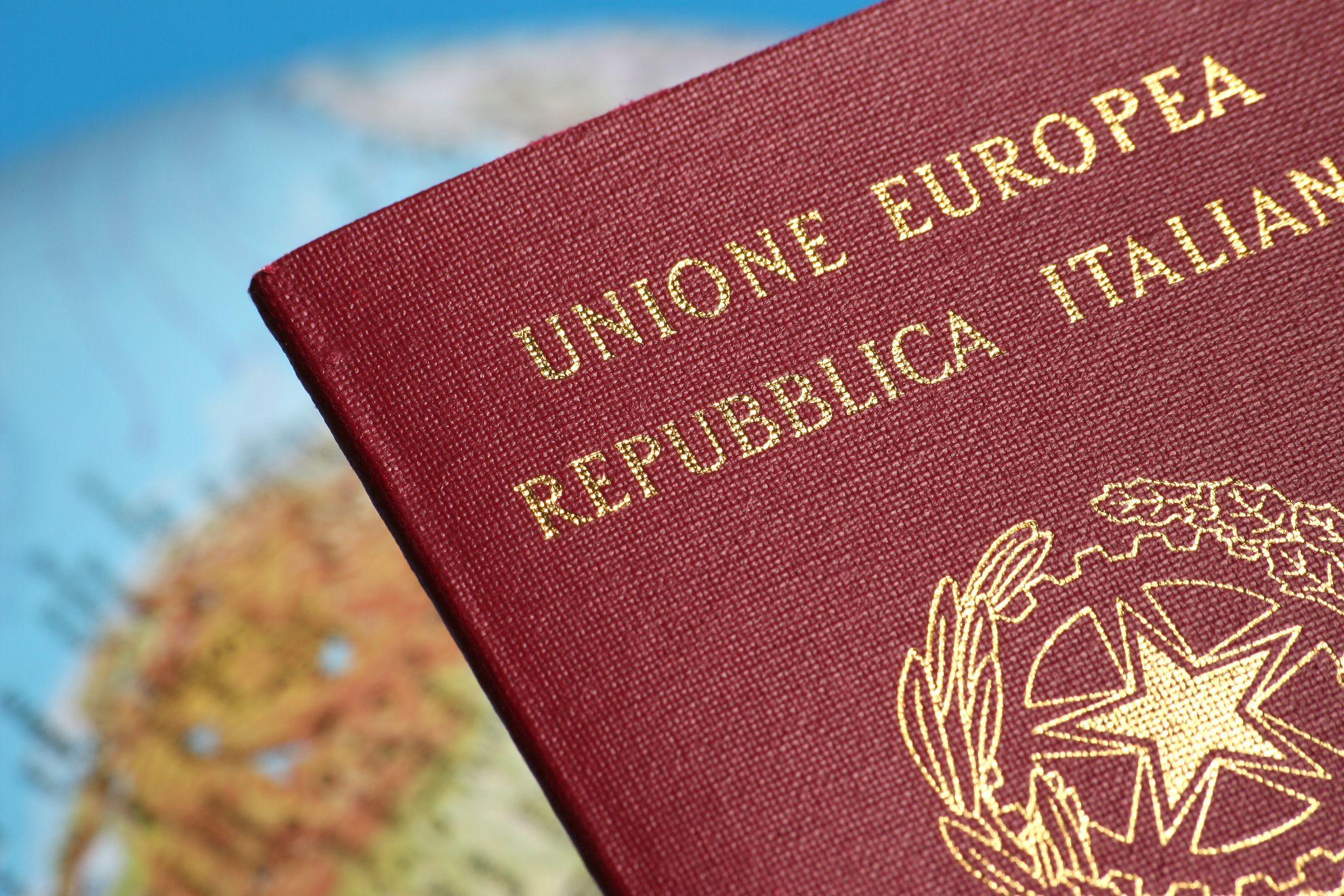 An Italian passport