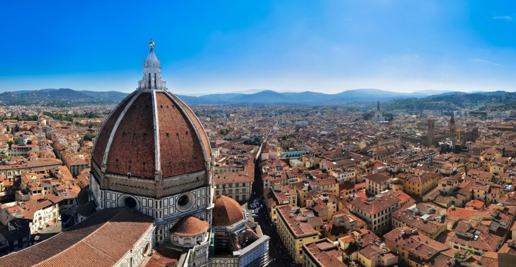 Florence, as viewed from the Top of Florence Cathedral
