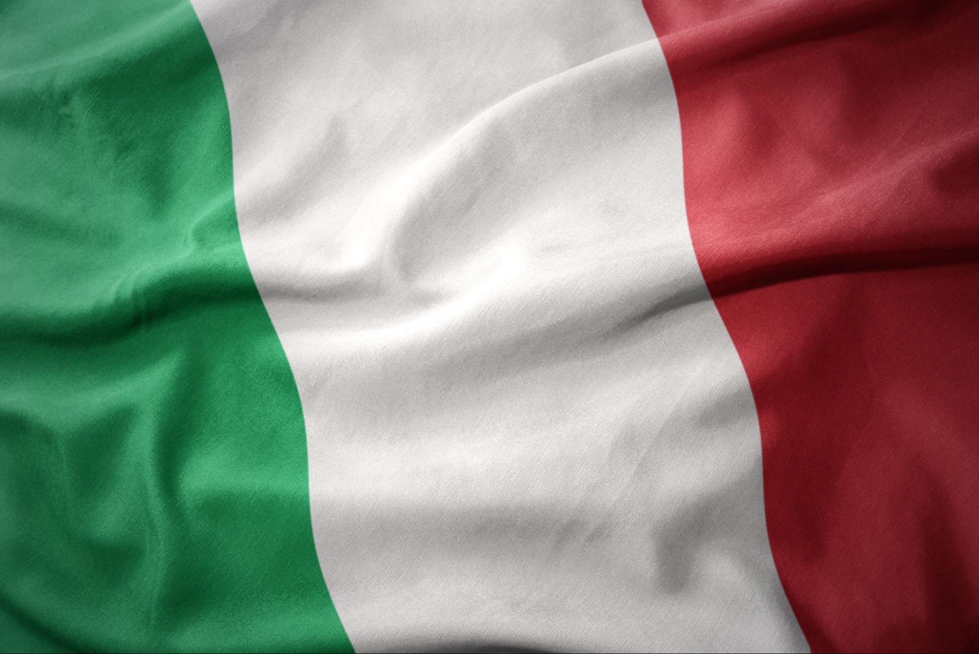 An Italian flag